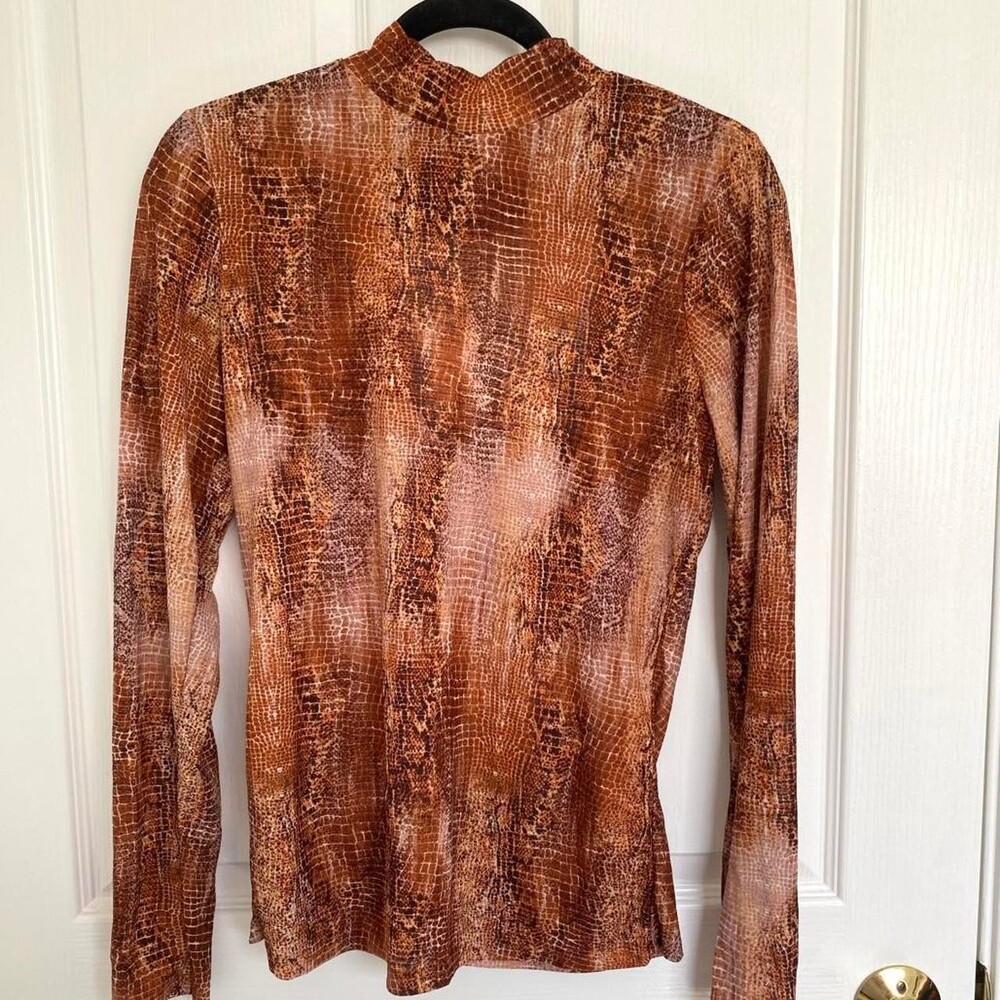 Willow & Root Women's Brown and Orange Shirt